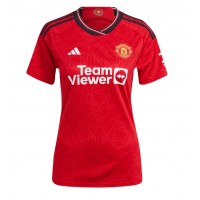 Dámy Fotbalový dres Manchester United Christian Eriksen #14 2023-24 Domácí Krátký Rukáv